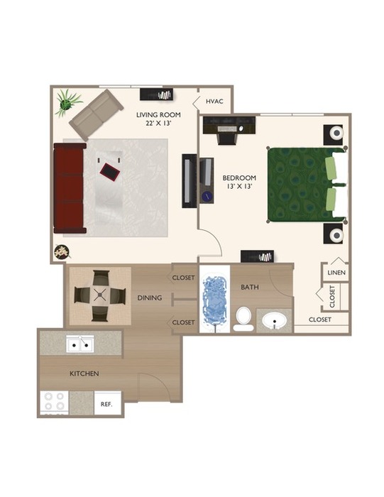 The Bellevue Floor Plan Image